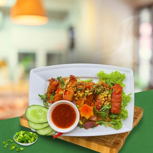 Stir-Fried Roasted Duck with Basil